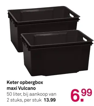 Aanbieding: opbergbox maxi Vulcano