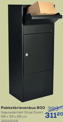 Promotie: Allux Pakketbrievenbus 800