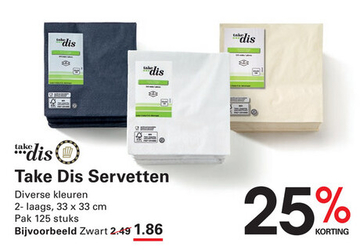 Aanbieding: Take Dis Servetten