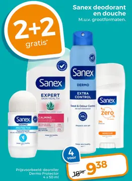 Aanbieding: Sanex deodorant en douche