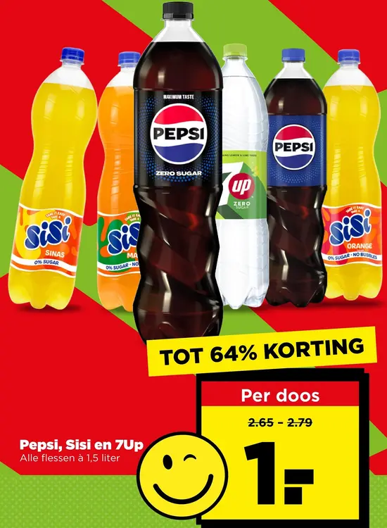 Aanbieding: Pepsi, Sisi en 7Up