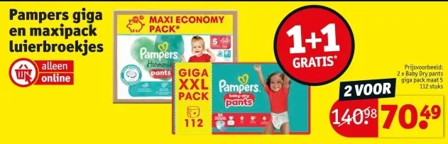 Promotie: Pampers luiers