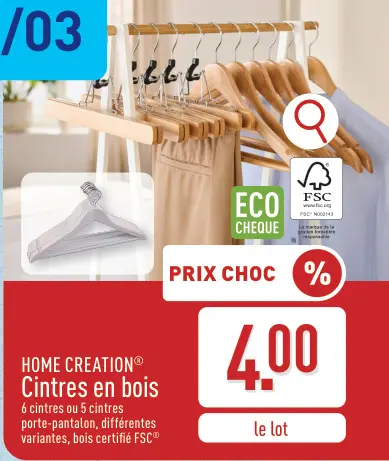 Offre: Cintres en bois