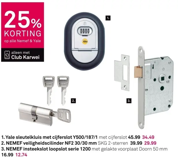 Aanbieding: Sleutelkluis, veiligheidscilinder of insteekslot loopslot