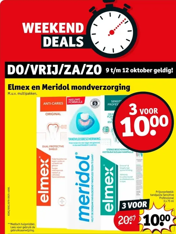 Aanbieding: Elmex en Meridol mondverzorging