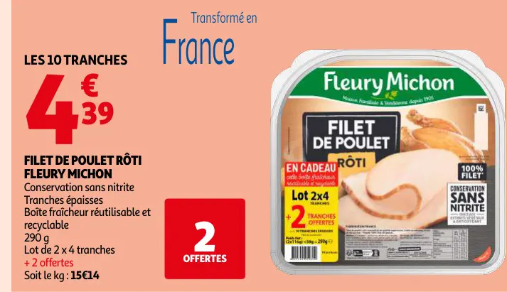 Offre: Filet de poulet rôti