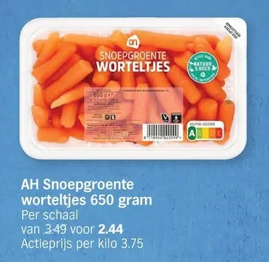 Promotie: Snoepgroente worteltjes
