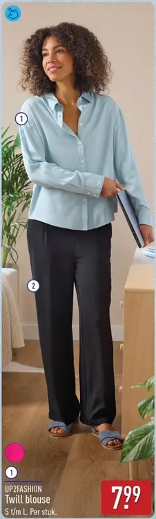 Aanbieding: Twill blouse