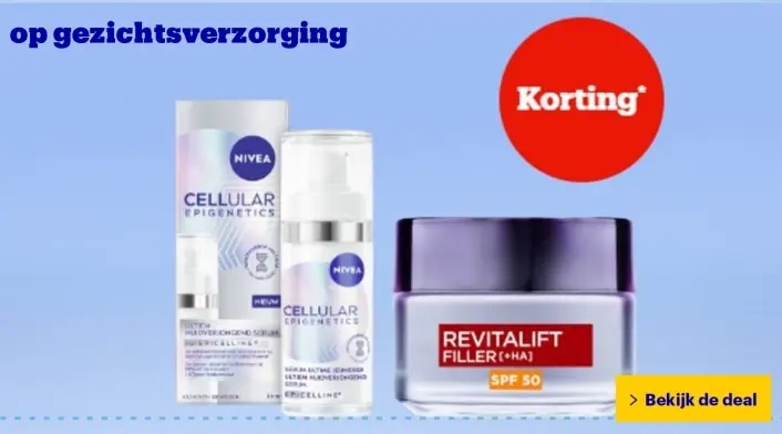 Aanbieding: Nivea Cellular Epigenetics & Revitalift Filler