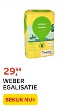 Aanbieding: WEBER EGALISATIE