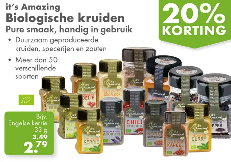 Aanbieding: It's amazing biologische kruiden