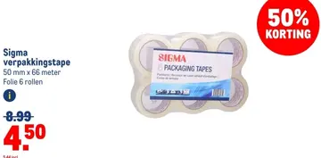 Aanbieding: Sigma verpakkingstape
