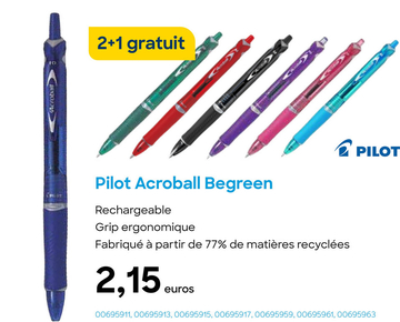 Offre: Pilot Acroball Begreen