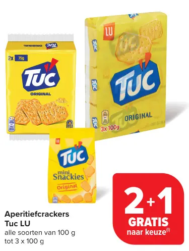 Promotie: Aperitiefcrackers Tuc LU