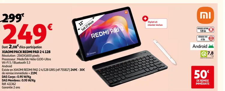 Promotie: Xiaomi pack REDMI pad 2