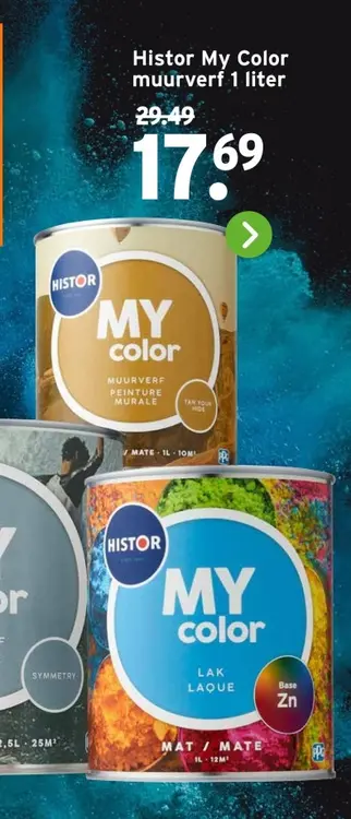 Aanbieding: Histor My Color muurverf
