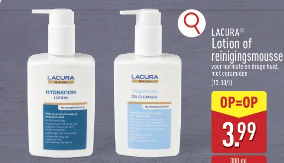 Promotie: Lotion of reinigingsmousse