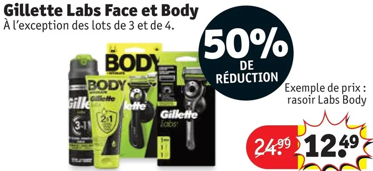 Offre: Gillette Labs Face et Body