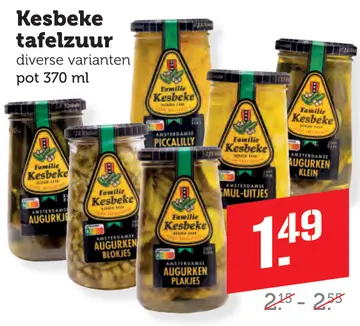 Aanbieding: Kesbeke tafelzuur