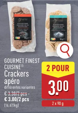 Offre: Crackers apéro