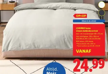 Aanbieding: Linnen dekbedovertrek
