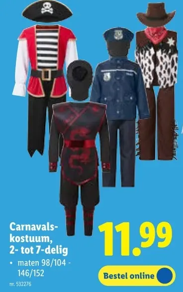 Promotie: Carnavalskostuum