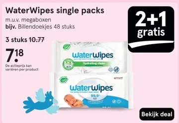 Aanbieding: WaterWipes single packs