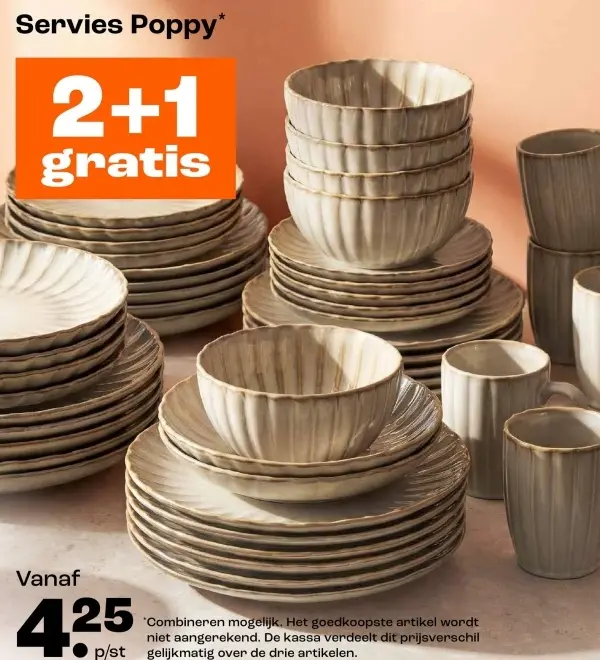Promotie: Servies Poppy