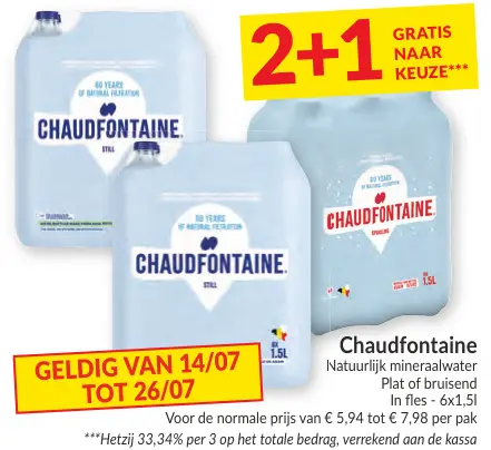 Promotie: Chaudfontaine Natuurlijk mineraalwater