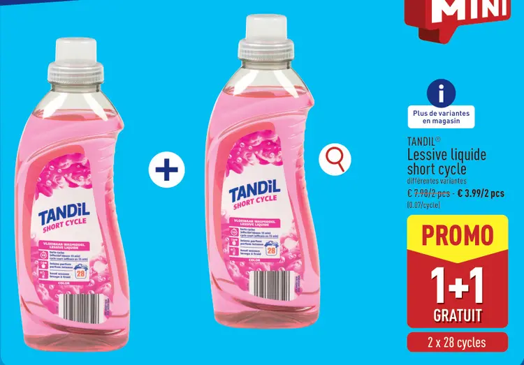 Offre: Tandil Lessive liquide short cycle