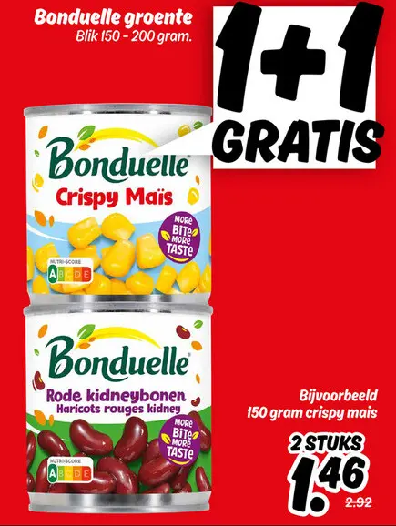 Aanbieding: Bonduelle groente