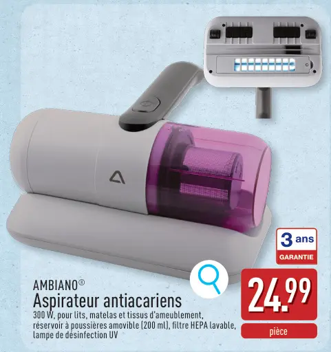 Offre: Aspirateur antiacariens