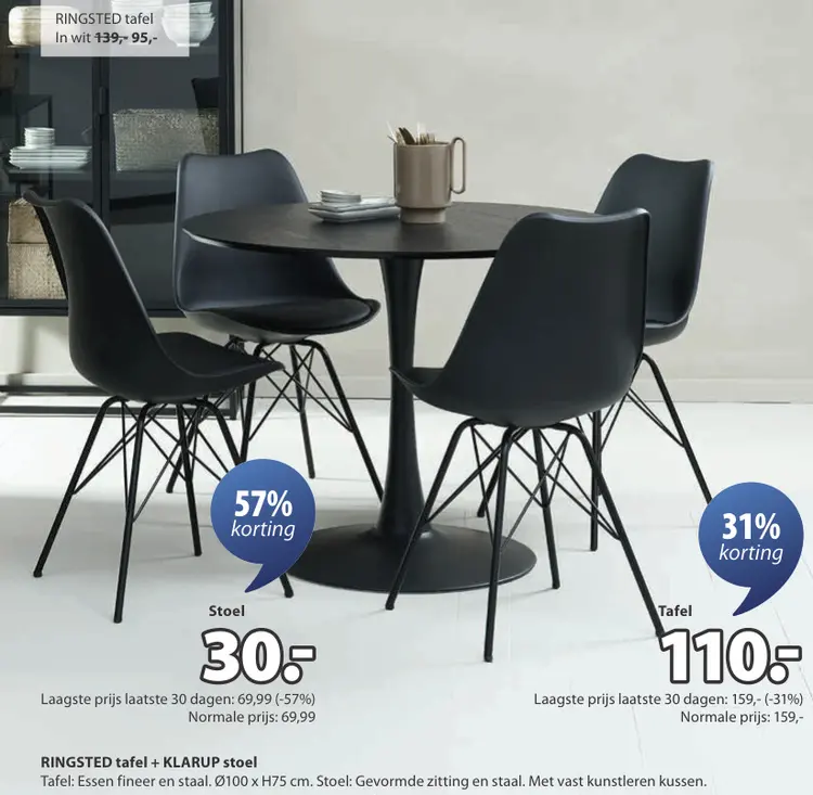 Promotie: RINGSTED tafel