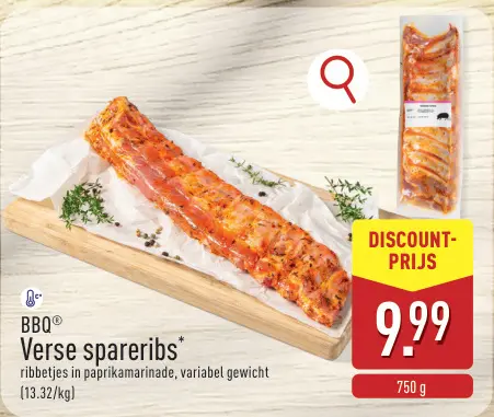 Promotie: Verse spareribs