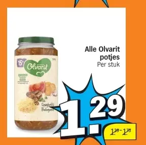 Aanbieding: Olvarit potjes