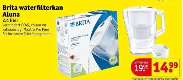 Promotie: Brita waterfilterkan Aluna