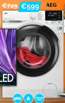 Aanbieding: AEG | Wasmachine LR63U944 PROSENSE® UNIVERSALDOSE
