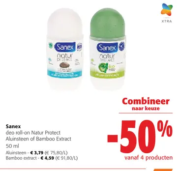 Aanbieding: Sanex deo roll-on Natur Protect