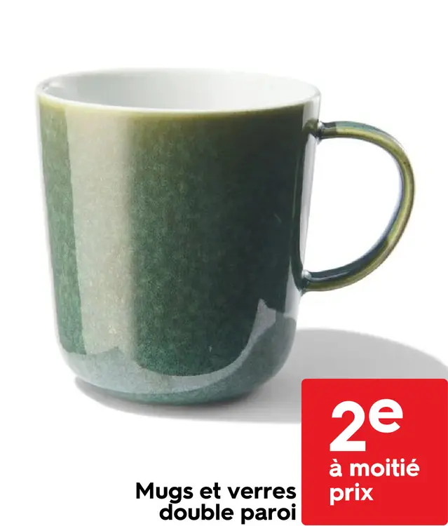 Offre: Mugs et verres double paroi