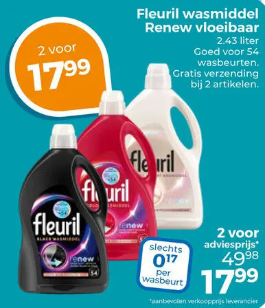 Aanbieding: Wasmiddel Renew vloeibaar