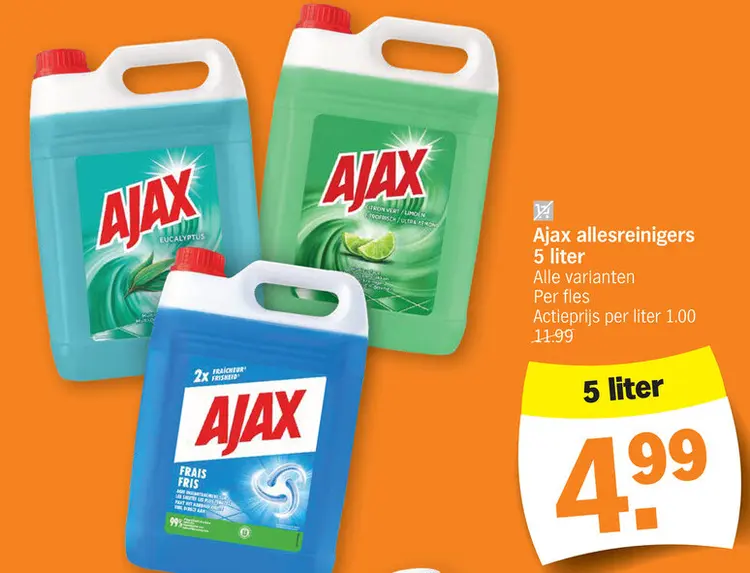 Promotie: Ajax allesreinigers