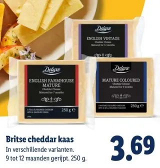 Aanbieding: Britse cheddar kaas