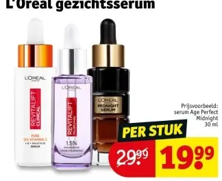 Aanbieding: L'Oreal gezichtsserum