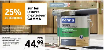 Offre: Lasure d'extérieur