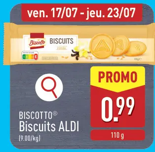 Offre: Biscuits ALDI