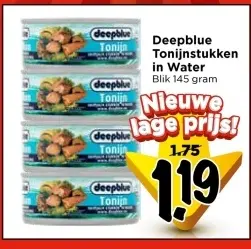 Aanbieding: Deepblue Tonijnstukken in Water