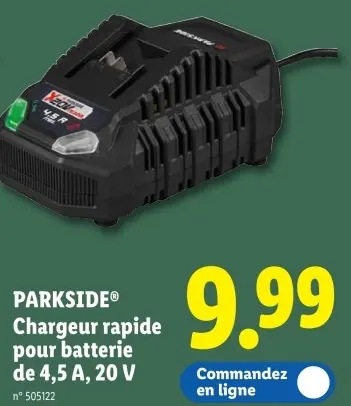 Offre: Chargeur rapide pour batterie