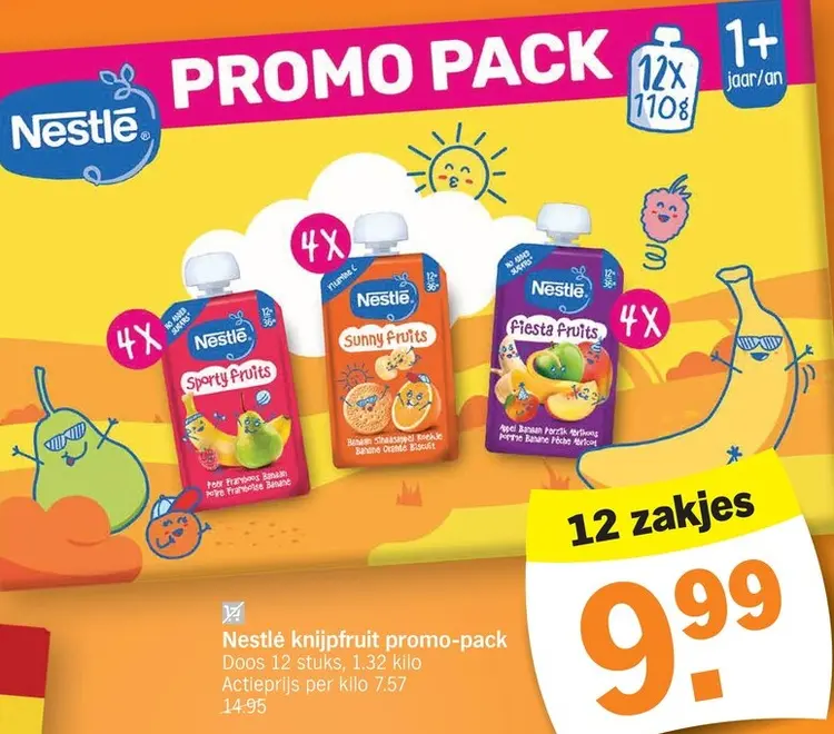 Promotie: Nestlé knijpfruit promo-pack