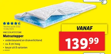 Aanbieding: Matrastopper