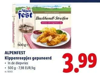 Promotie: Kippenreepjes gepaneerd